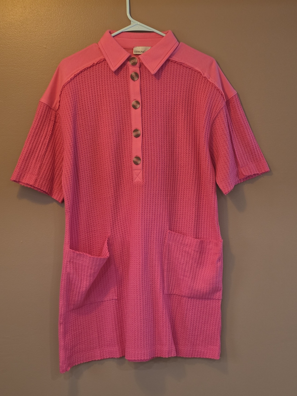 Pink Knit Zenana Dress